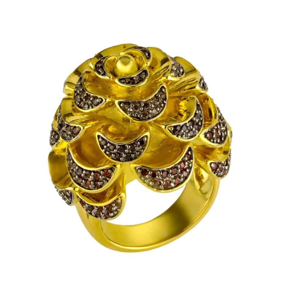 nOir Pinecone ring size 6 NWT